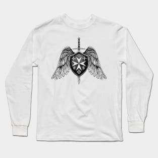 Guardians of Valor: Knights Hospitaller Symbol Long Sleeve T-Shirt